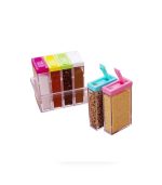 جا ادویه 6 عددی درب رنگی