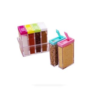 جا ادویه 6 عددی درب رنگی