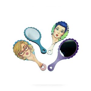 آینه دسته دار طرح مادام