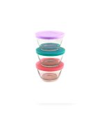 پیاله شیشه ای پاشا مدل درب دار