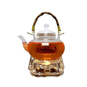 وارمر قوری شیشه ای طرح قلب