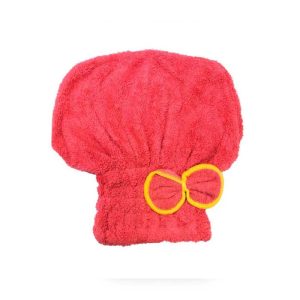 کلاه حوله ای حمام طرح پاپیون