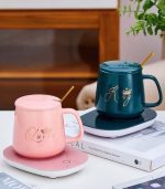 ماگ هیتر دار صورتی و یشمی